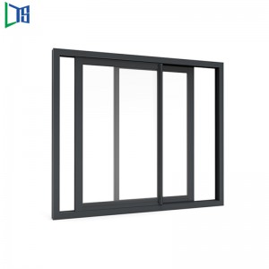 LYS 2002 Serise Slliding Window z powłoką proszkową wykończone pojedynczym lub podwójnym szkłem z siatką nylonową