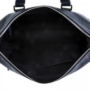 18SG-6817F Męska skórzana teczka na laptopa Leechee Torba biznesowa z kieszenią na tablet