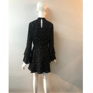 DRUKOWANA SUKIENKA Z BIAŁĄ GWIAZDĄ JLWD0007