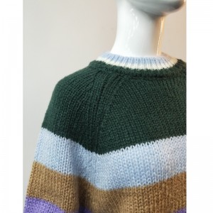 DAMSKI SWETER Z PASKIEM OKRĄGŁYM RLWS0010F