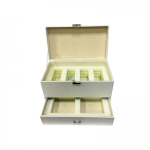 Hurtownia Dostosowane małe skórzane luksusowe pudełko na biżuterię