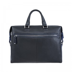 18SG-6817F Męska torba na laptopa Leechee z prawdziwej skóry