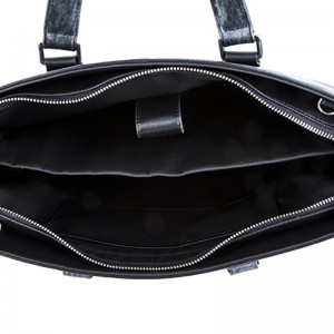 18SG-6816F z obu stron zastosowano dwukolorową, unikatową tkaną męską teczkę z prawdziwej skóry