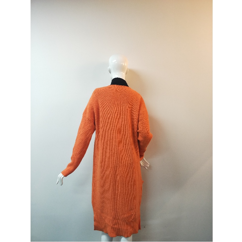POMARAŃCZOWY LONGLING CARDIGAN RLWS0035F
