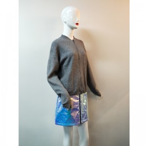 SZARY BLUZKA SWETER RLWS0052F