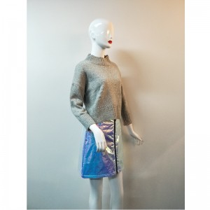 SZARY SWETER RLWS0059F