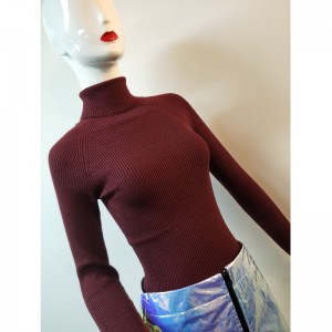 SWETER RED WYSOKI Kołnierz RLWS0062F