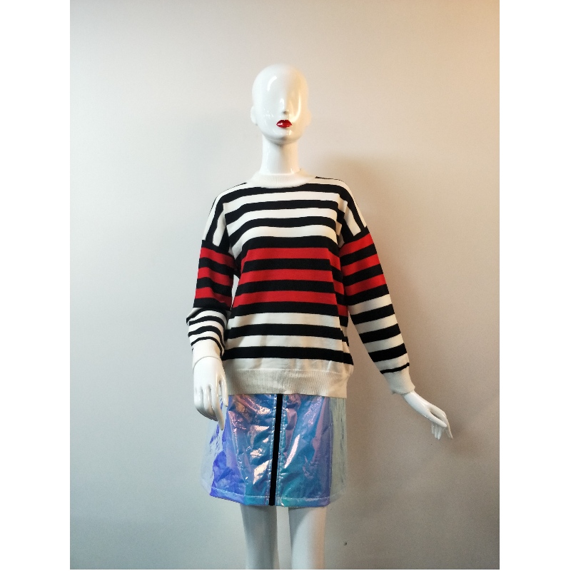 STRIPE SWEATER RLWS0064F