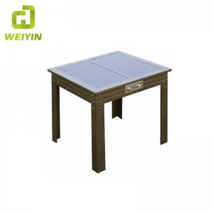 Inteligentny zasilany energią słoneczną stół do ładowania telefonu do użytku na zewnątrz
