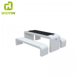 Bezprzewodowa ładowarka do telefonu USB Outdoor Smart Solar Furniture Garden Bench Set Set