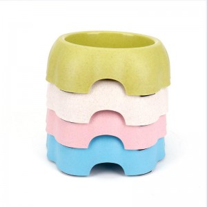 miska dla zwierząt w kształcie kwiatu pszenicy, słomki, miska dla kota