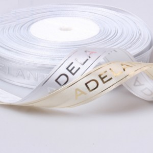 1 # spersonalizowana logo marki niestandardowa drukowana wstążka do kokardek do włosów