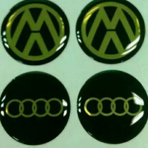 Niestandardowe drukowanie krystalicznie czysta naklejka 3d, przezroczysta etykieta żelowa powlekana poliuretanem, kopuły naklejek z żywicy epoksydowej pu do samochodu