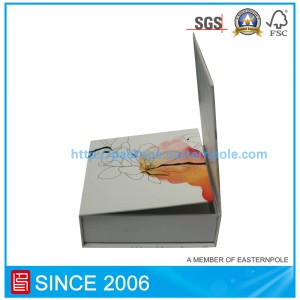 Luksusowe pudełko na papier z magnesem i podwójnymi klapkami