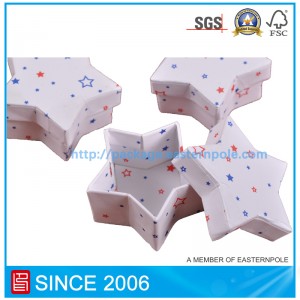 Pudełko prezentowe w kształcie gwiazdy