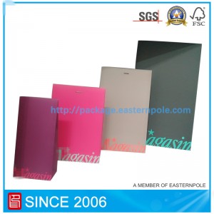 Indywidualna torba papierowa z różnego rodzaju rozmiarami i wzorami