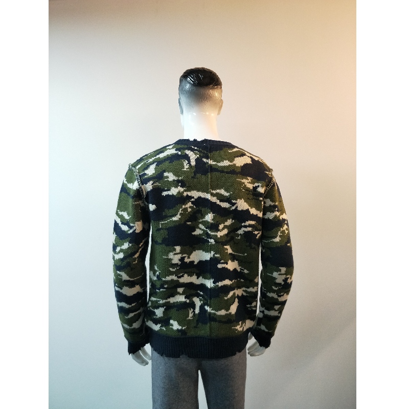 SWETER DRUKOWANY CAMO RLMS0007F