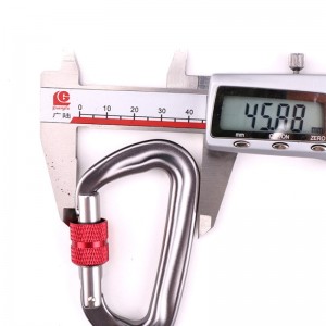 Odkryty hak wspinaczka obóz blokada główna karabinek wielofunkcyjny nakrętka wspinaczka klamra odkryty szybkie złapanie sprzęt blokada bezpieczeństwa wykrywania dziura d-śruba główny zamek lotnictwa stop aluminium