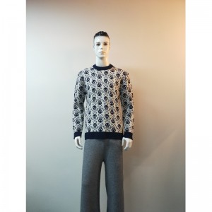 SWETER Z CZASEM DRUKOWANYM RLMS0032F