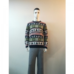 SWETER DRUKUJĄCY KONTRAST RLMS0033F