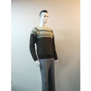 SWETER SZARY DRUK RLMS0035F