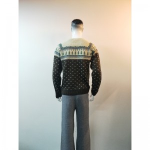 SWETER SZARY DRUK RLMS0035F