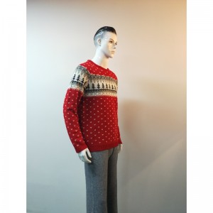 CZERWONY PRINT SWEATER RLMS0048F