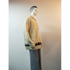 ŻÓŁTY PŁASZCZ PŁASZCZOWY RLMS0068F