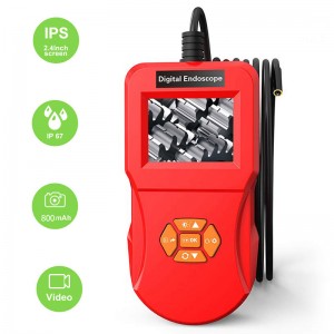 Endoskop USB z wyświetlaczem 4.3In Ekran Inspekcja boroskopu 1080P Kamera HD Snake 8 LED Wielofunkcyjny endoskop do maszyny