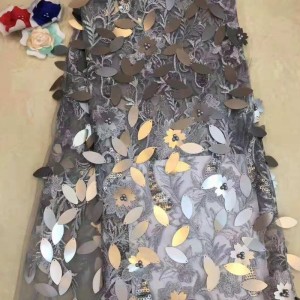 Tanie tkaniny z cekinami i koralikami do ubrań ślubnych w Azji