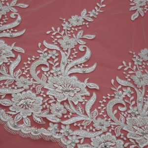 MF510CGB 135 CM Cekiny Haftowane Suknie Ślubne Ślubne Dekoracyjne Szycia Koronki Aplikacja Wykończenia Rzemiosła Dla Dodatków Krawieckich