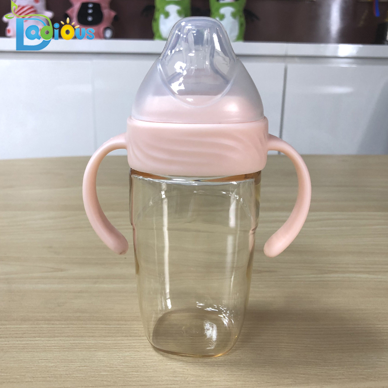 Butelka do karmienia noworodka BPA Free PPSU Butelka do karmienia noworodka 240ML Baby Logo na butelkę mleka dla niemowląt z uchwytem