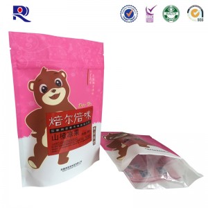 laminowany plastikowy pokrowiec na zamek błyskawiczny do przekąsek