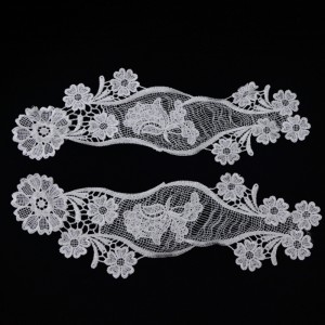 1 # Dekolt koronki, jedwabnej koronki mleka, koronki poliestrowej / nylonowej, koronki bawełnianej,