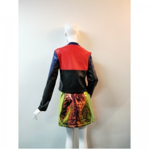 KURTKA BIKEROWA CONTRAST PU RLWPJ0005N