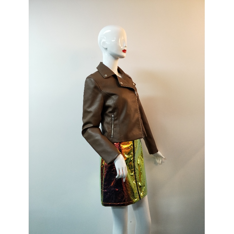BROWER PU BIKER JACKET RLWPJ0012N