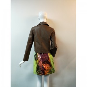 BROWER PU BIKER JACKET RLWPJ0012N
