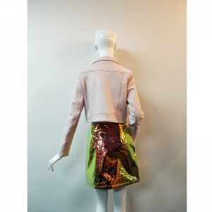 KURTKA SUEDETTE RÓŻOWE DAMSKIE RLWSJ0001N