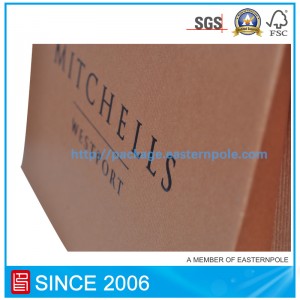 Brązowa torba na buty o indywidualnym designie