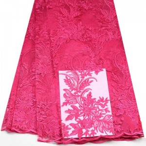 Gorąca sprzedaż sukni ślubnej 3d haftowana tkanina dla kobiet