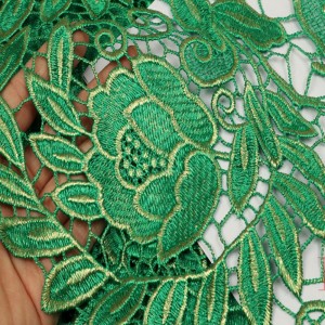 Gorąca sprzedaż sukni ślubnej 3d haftowana tkanina dla kobiet