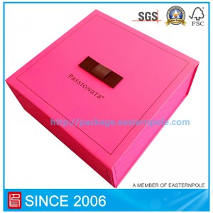 Luksusowe sztywne składane pudełko z niestandardowym wzorem