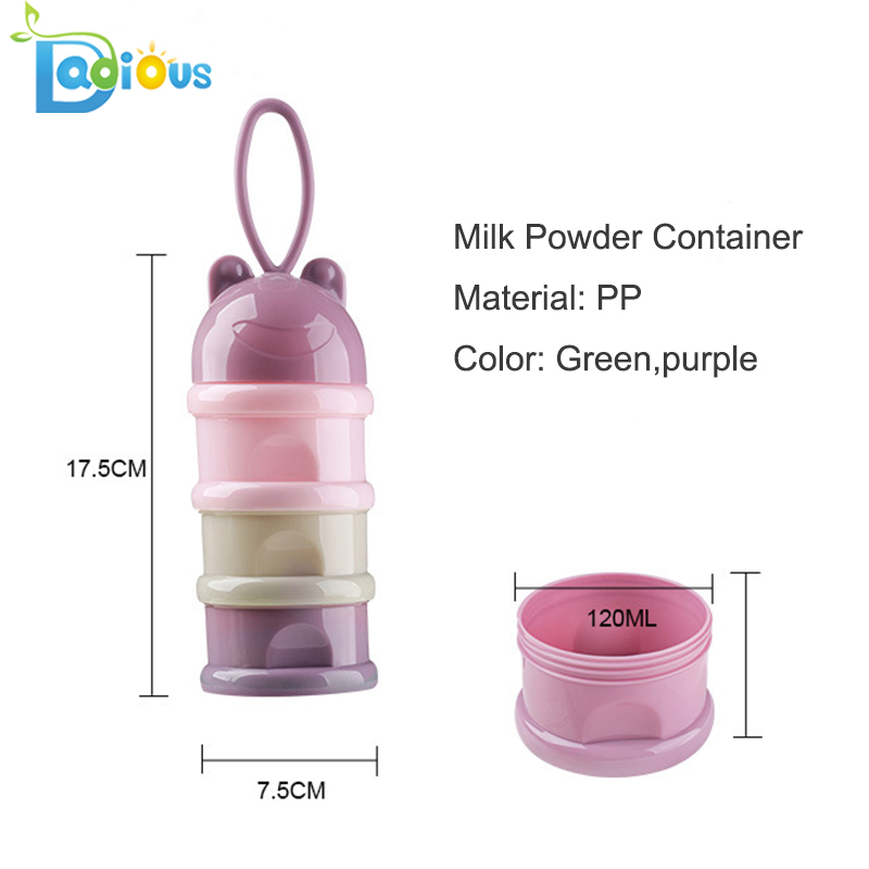 3 warstwy Baby Milk Powder Container Karmienie dziecka Travel Milk Powder Storage Container with Handle