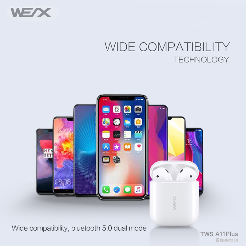 WEX -A11 Plus bezprzewodowe słuchawki słuchawki ucha typu 65292; bluetooth 5.0 słuchawki typu 2565292; TWS communis6528Prawdziwy bezprzewodowy stereotyp 65289; słuchawki słuchawkowe