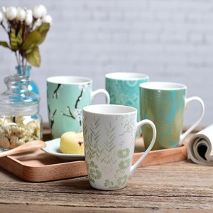 Indywidualne druk dekal biały 100% melamina kubek kawy z nowym projektem