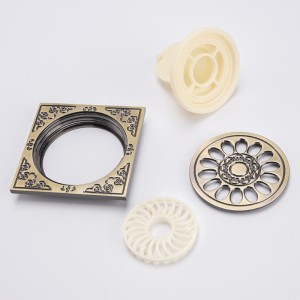 Ozdobny filtr prysznicowy z mosiężnej podłogi pcv