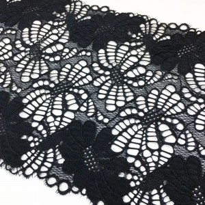 Elastyczna, nylonowa elastyczna szeroka koronka o szerokości 18 cm do bielizny lub odzieży