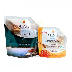 Folia aluminiowa Błoto z Morza Martwego Twarzy Maska Wylewka Etui Mylar Stand Up Wylewka Etui Torba na Płynną Kosmetyczną Maseczkę na twarz Krem do twarzy