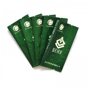 Torba z folii aluminiowej ze ściśniętą boczną wstawką do pakowania herbaty