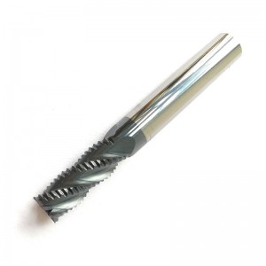 Frezy zgrubne z węglików spiekanych, HRC45 z powłoką Tialn, 4 rowki, średnica 1/4 \